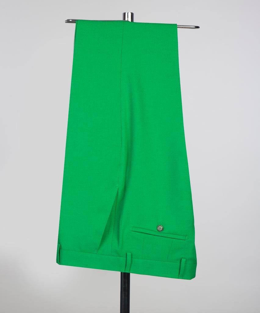 Shawl Design Satin Lapel Green Tuxedo