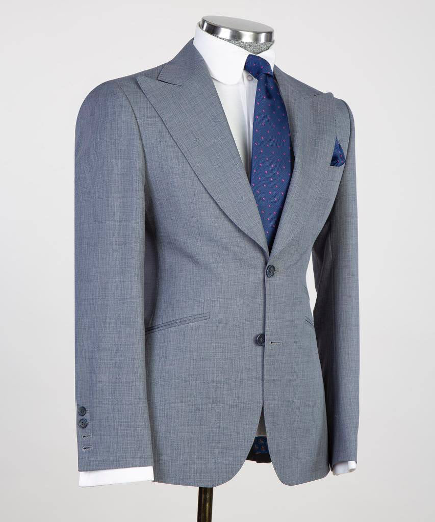 Men's 3 Piece Classic Grey Suit