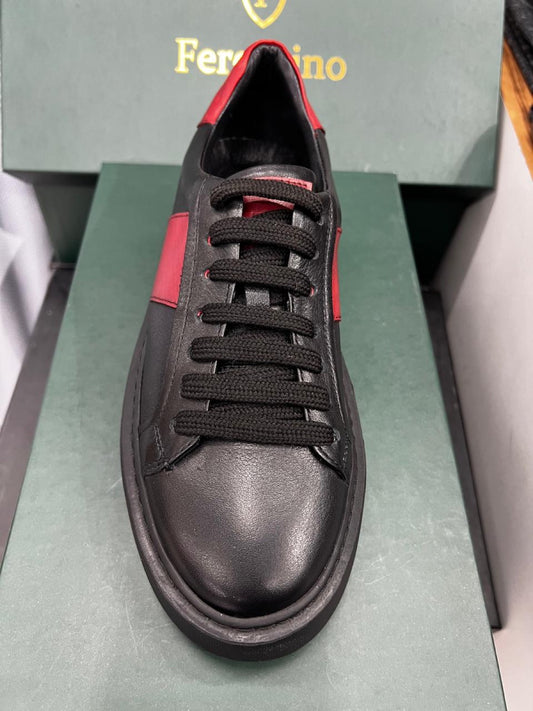 ferentino black smart sneaker