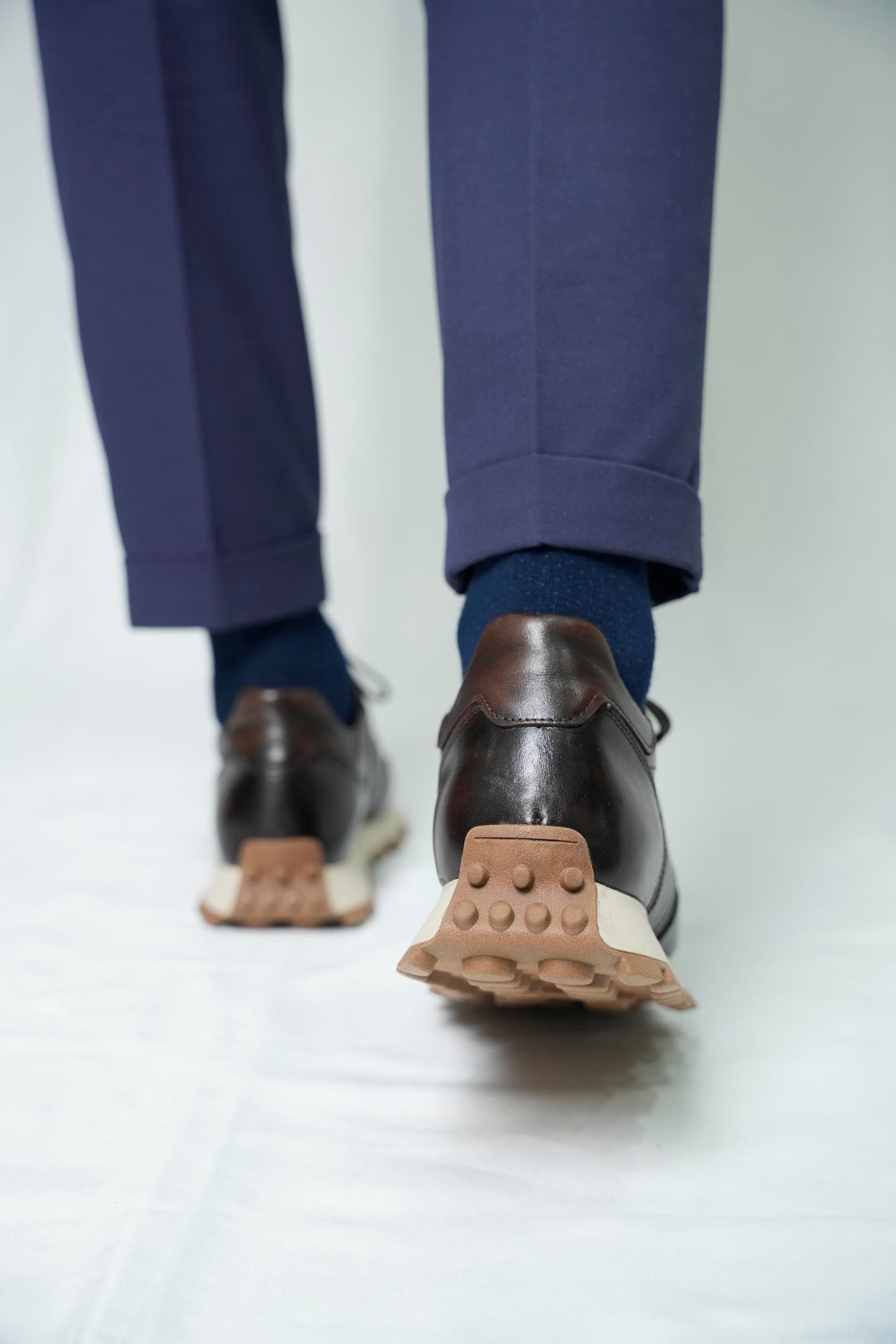 Men’s Brown Leather Sneakers