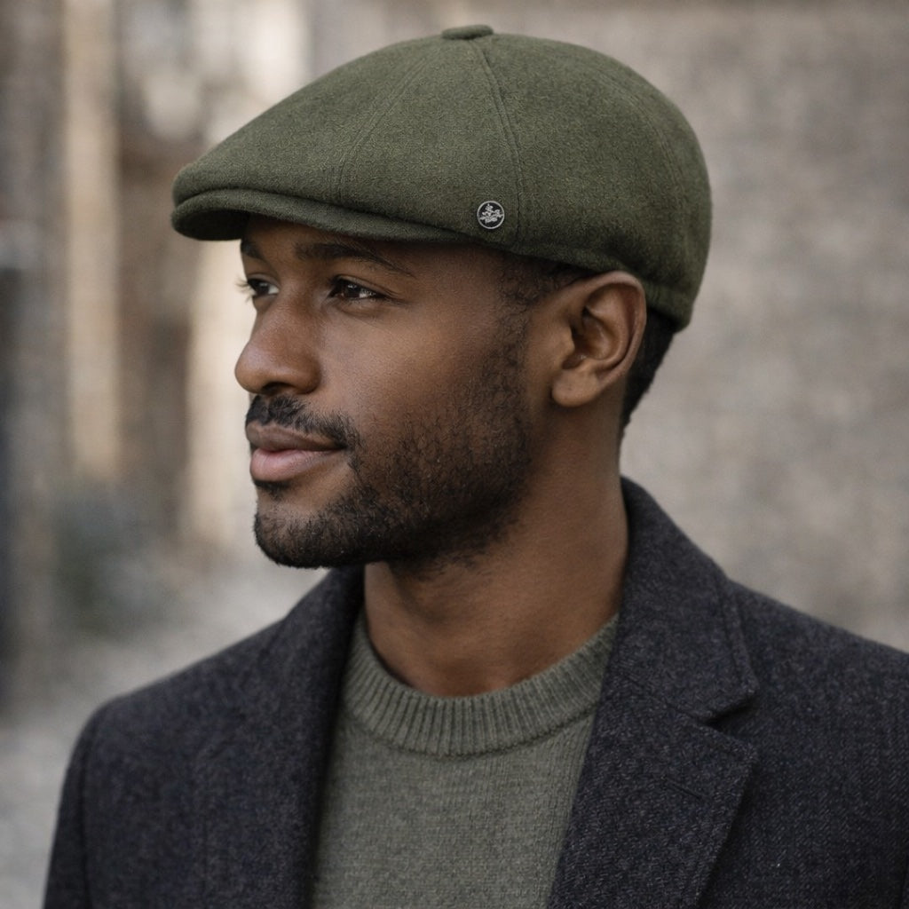 Men’s Green Flat Cap – Peaky Blinders Style