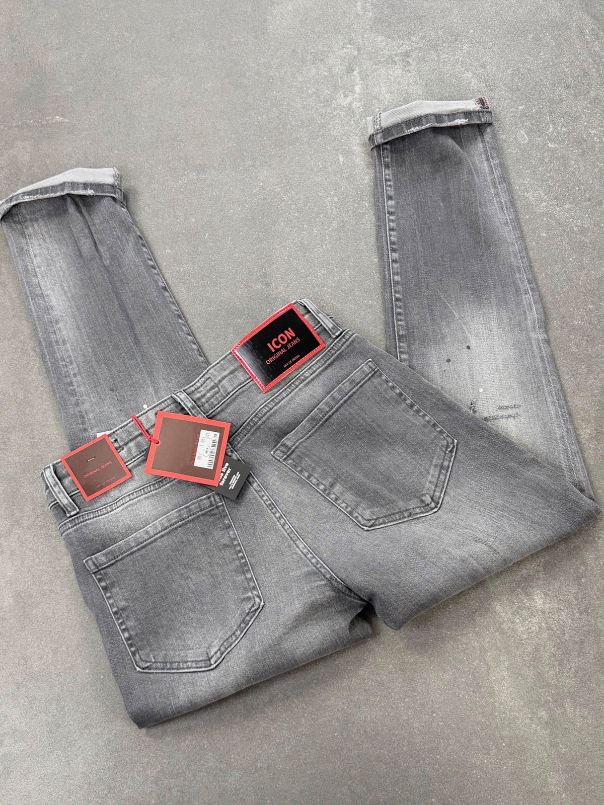 Men's Slim Fit Stretch Denim Jeans – Grey