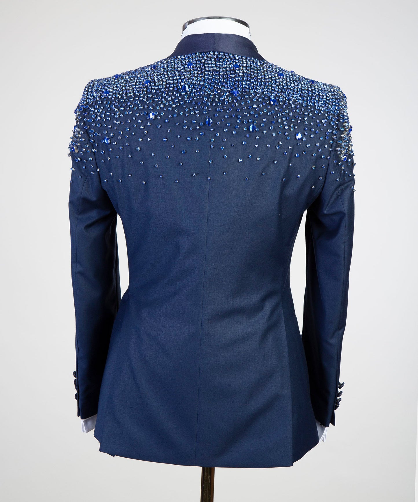 Men's 2 Piece Stoned Blue Tuxedo Suit