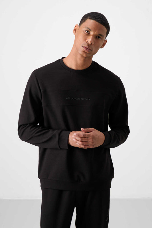 Men's Black Soft Fit Tracksuit Set