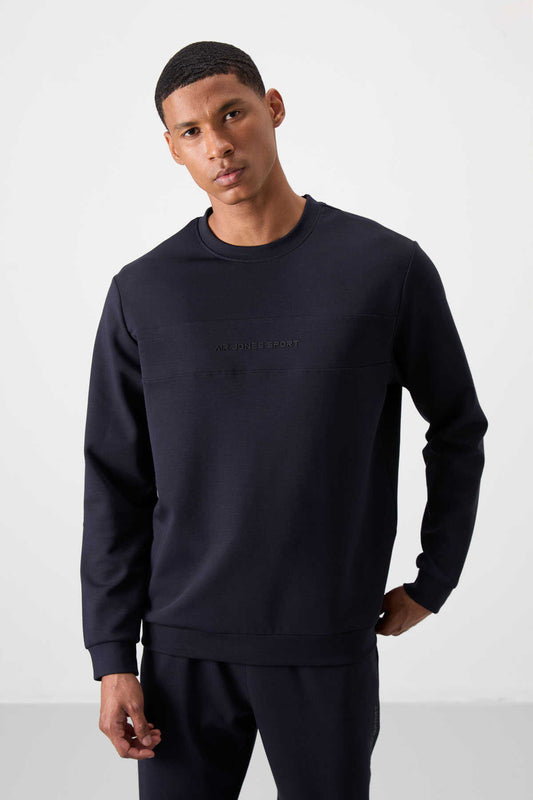Men's Navy Blue Soft Fit Tracksuit Set