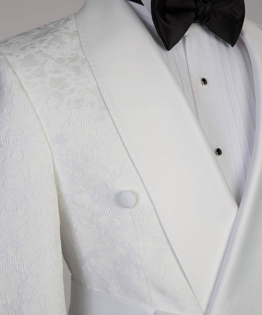 Belted White Tuxedo - SevendayShopping