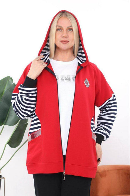 Women's 3-Piece- Plus Size- Tracksuit Set - SevendayShopping