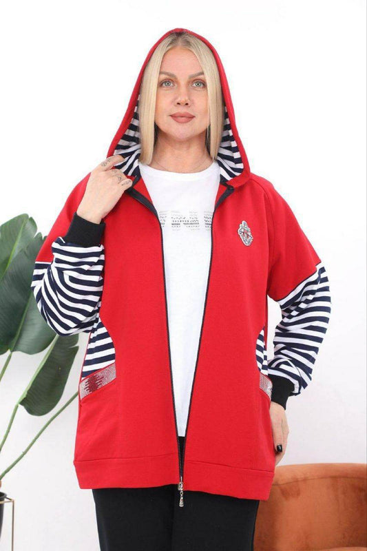 Women's 3-Piece- Plus Size- Tracksuit Set - SevendayShopping