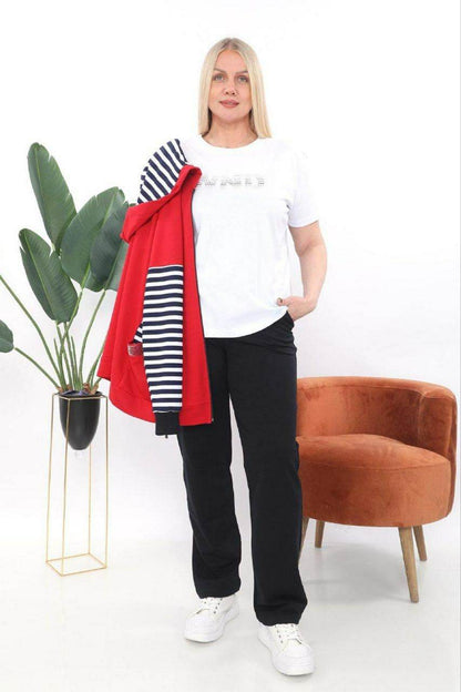 Women's 3-Piece- Plus Size- Tracksuit Set - SevendayShopping