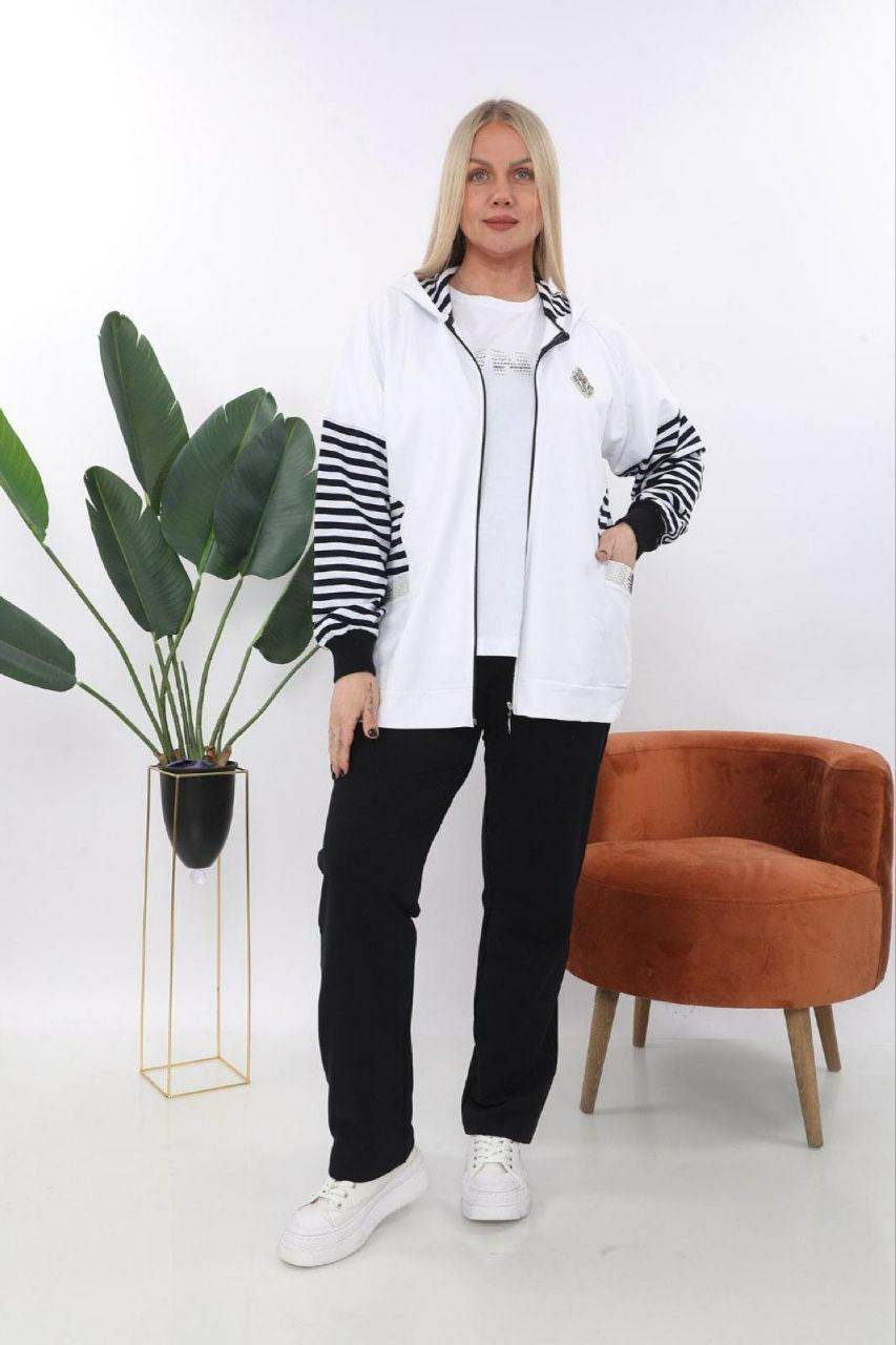 Women's 3-Piece- Plus Size- Tracksuit Set - SevendayShopping