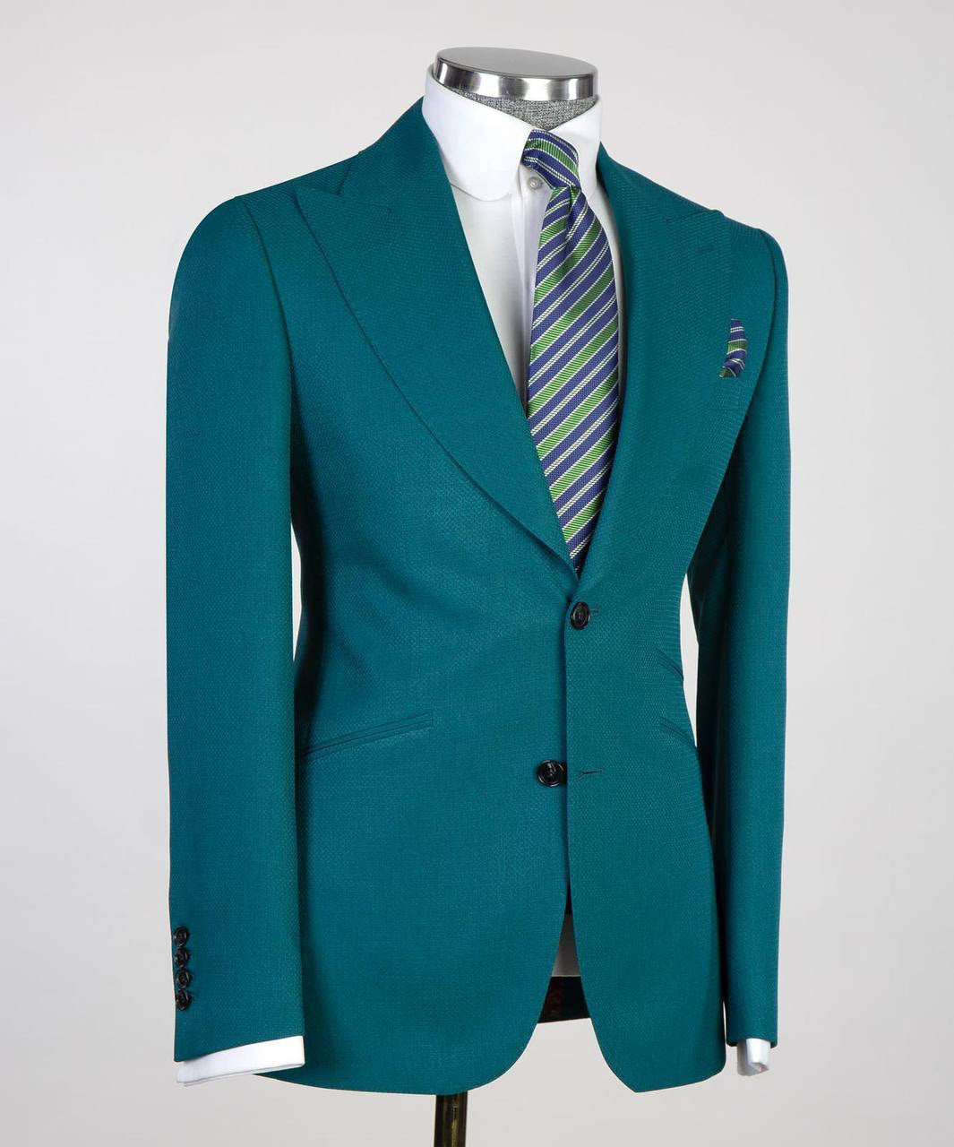 Men's 3 Piece Classic Green Suit