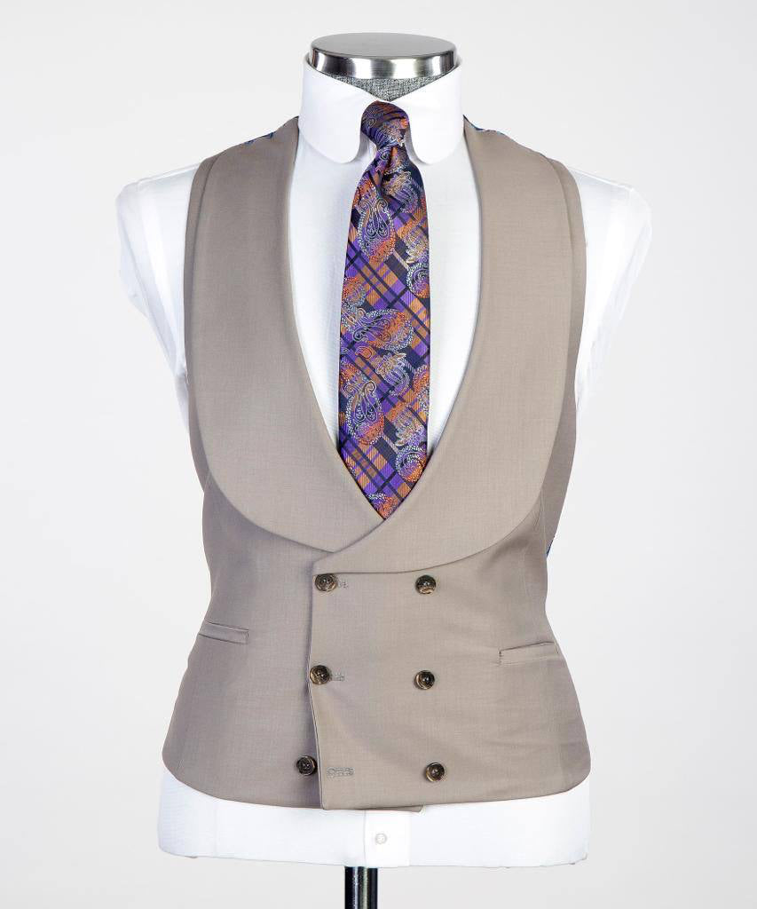 Men's 3 Piece Classic Grey Suit