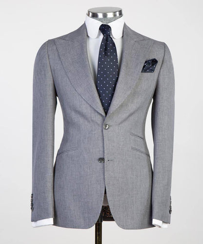 Men's 3 Piece Classic Grey Suit
