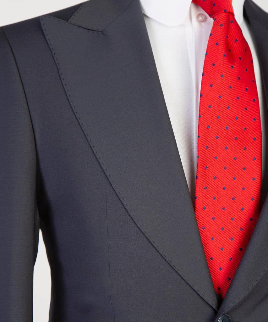 Men's 3 Piece Classic Dark Grey Suit