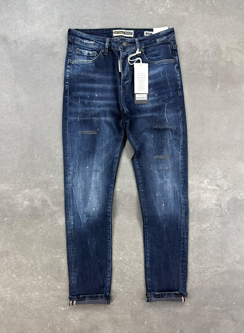 Men's Slim Fit Stretch Denim Jeans – Navy Blue