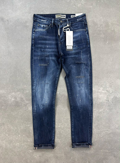 Men's Slim Fit Stretch Denim Jeans – Navy Blue