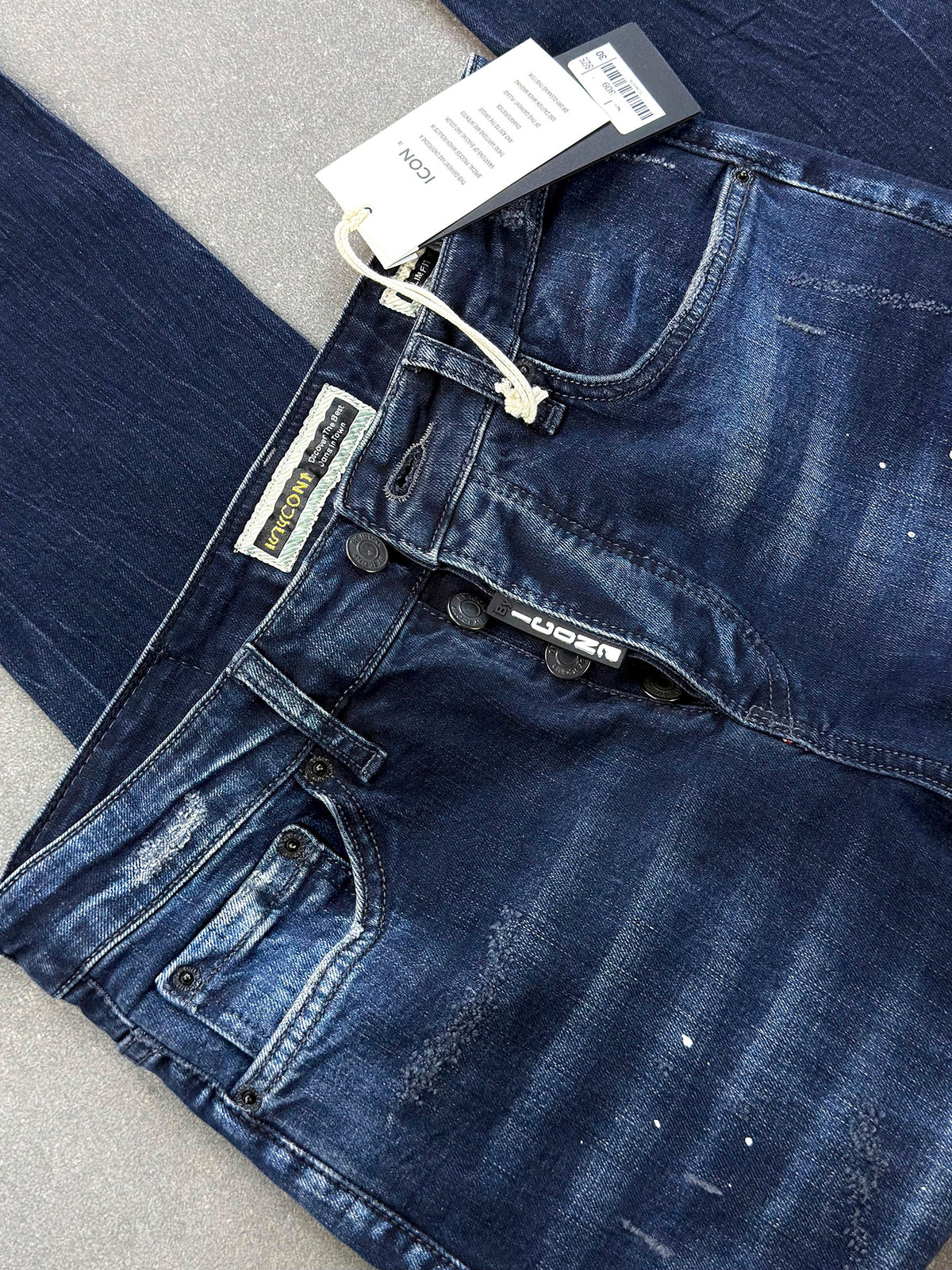 Men's Slim Fit Stretch Denim Jeans – Navy Blue