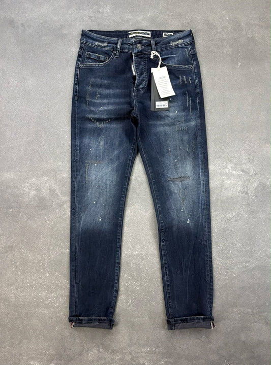 Men's Slim Fit Stretch Denim Jeans – Navy Blue