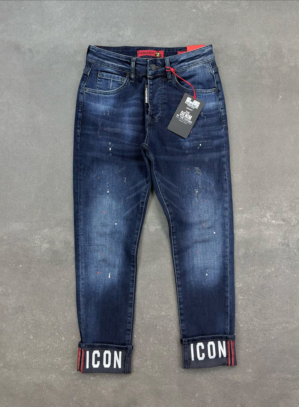 Men's Slim Fit Stretch Denim Jeans – Navy Blue