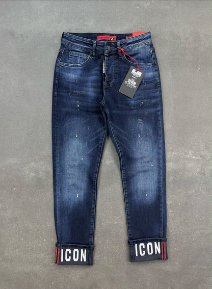 Men's Slim Fit Stretch Denim Jeans – Navy Blue