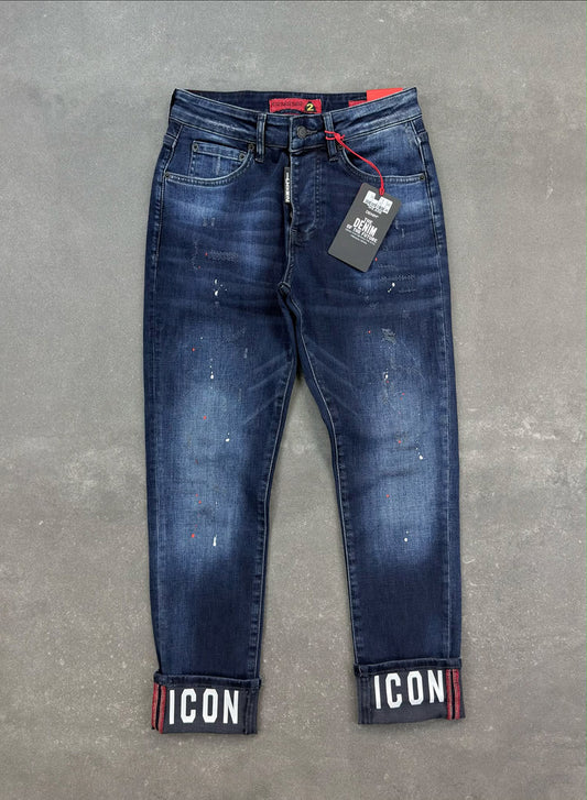 Men's Slim Fit Stretch Denim Jeans – Navy Blue