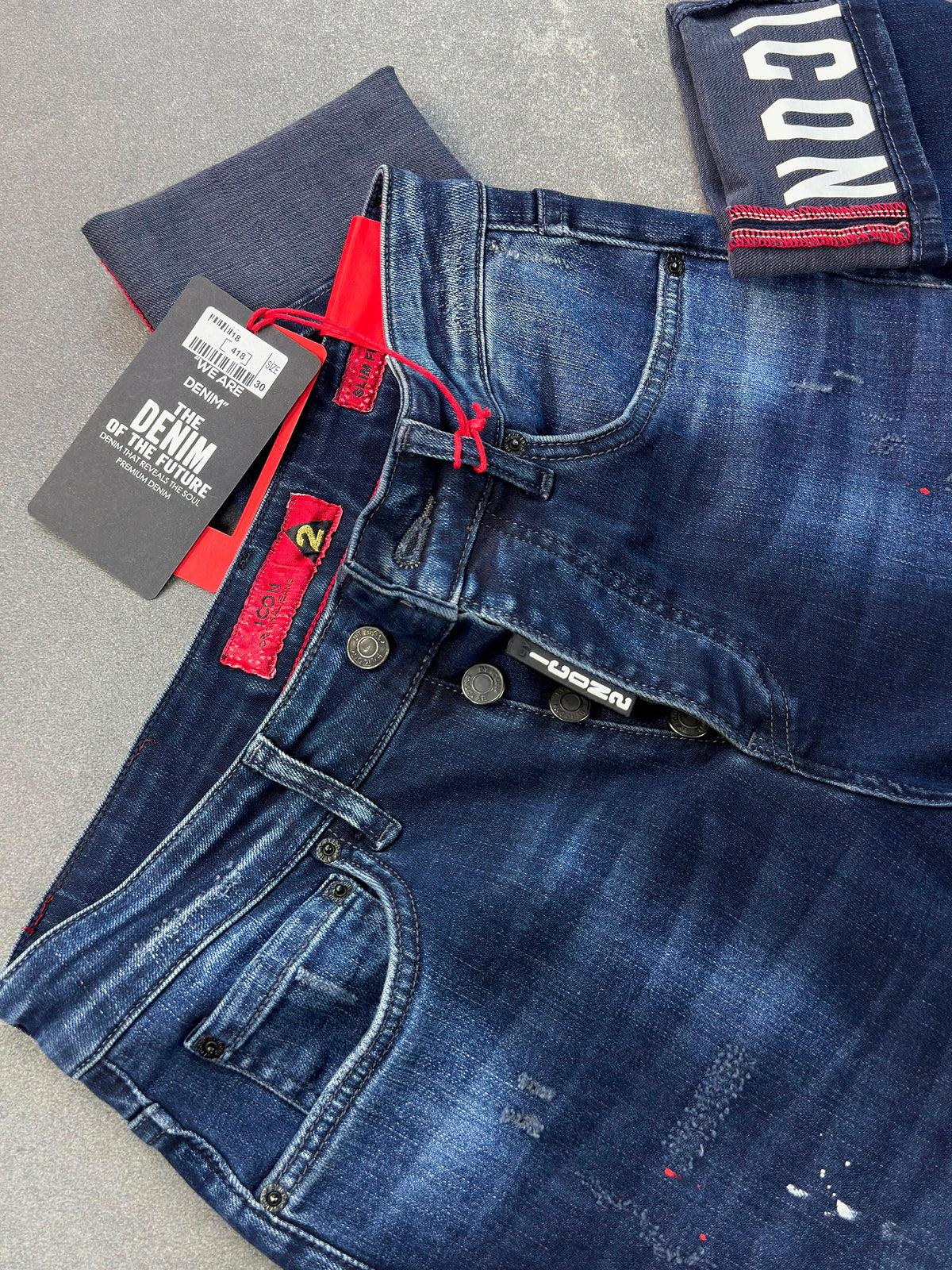 Men's Slim Fit Stretch Denim Jeans – Navy Blue