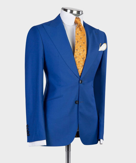 Men's 3 Piece Classic Royal Blue Suit