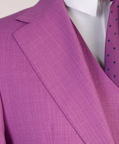 Men's 3 Piece Classic Purple Pink Suit