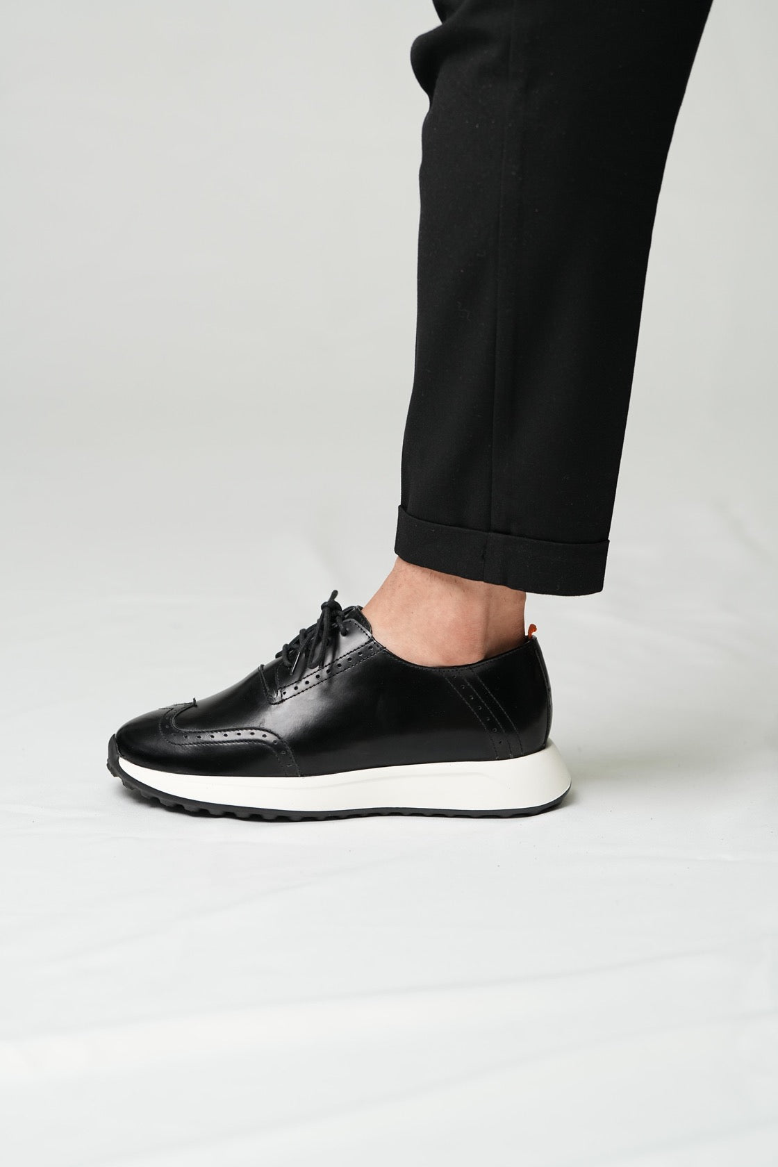 Genuine Leather Men’s Casual Black Shoes