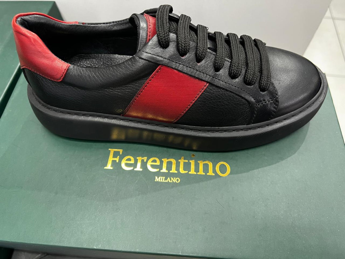 black ferentino casual sneaker