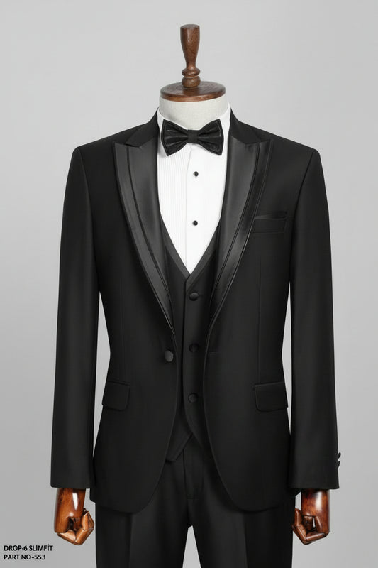 black suit tuxedo for wedding or md or party
