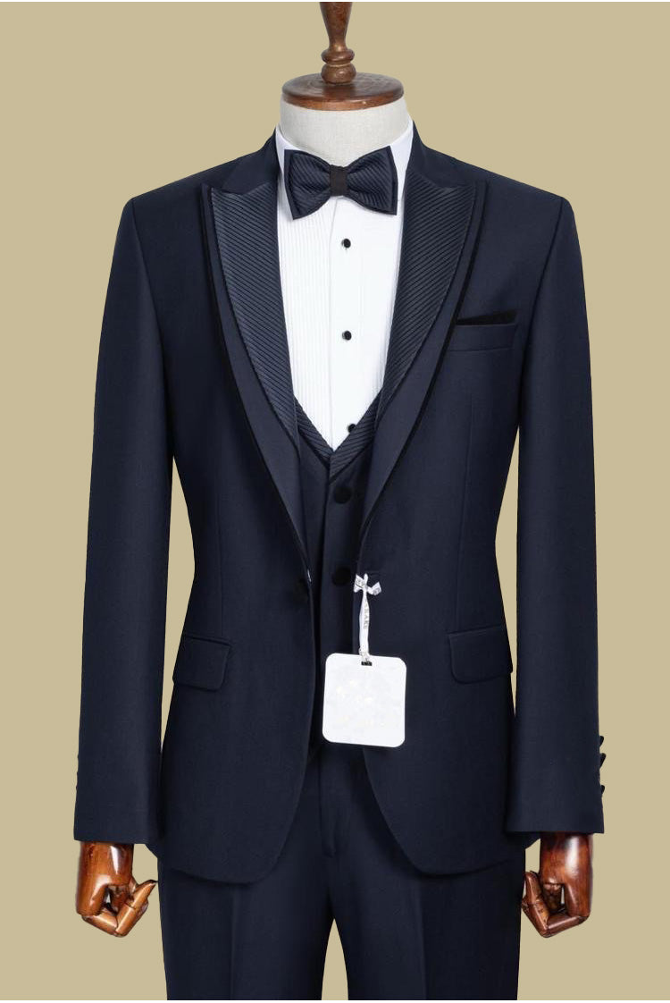 Men’s Navy Slim Fit Tuxedo