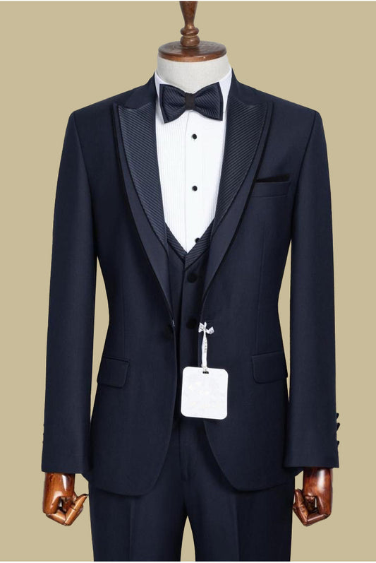 Men’s Navy Slim Fit Tuxedo