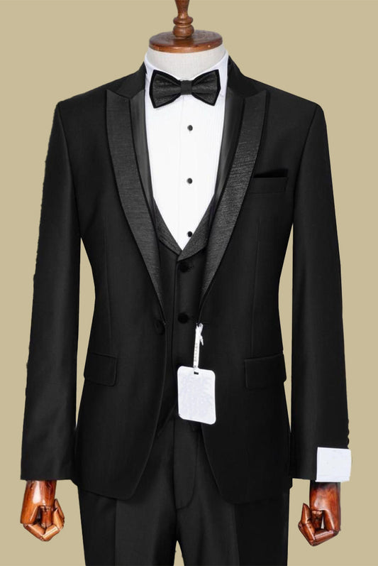 black tuxedo for men for wedding