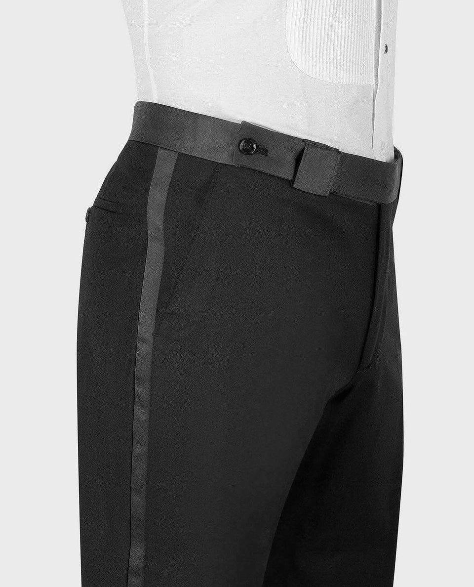 Men's Tuxedo Silver Pattern with Black Collar