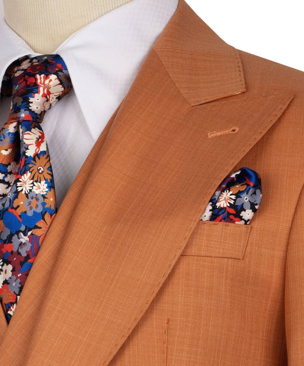 Classic 3-Piece Camel-Brown Suit Set for Men