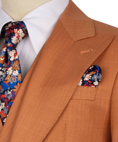 Classic 3-Piece Camel-Brown Suit Set for Men