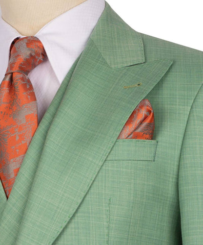 Classic 3-Piece Light-Green Suit Set for Men