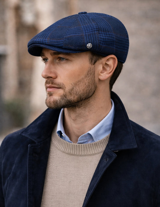 Men’s Blue Flat Cap – Peaky Blinders Style