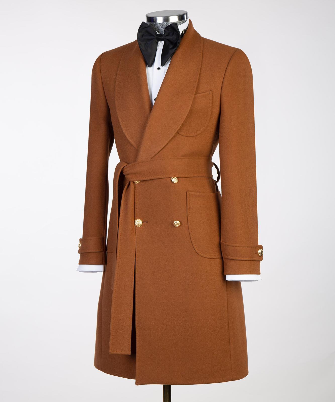 brown long coat for men from turkey