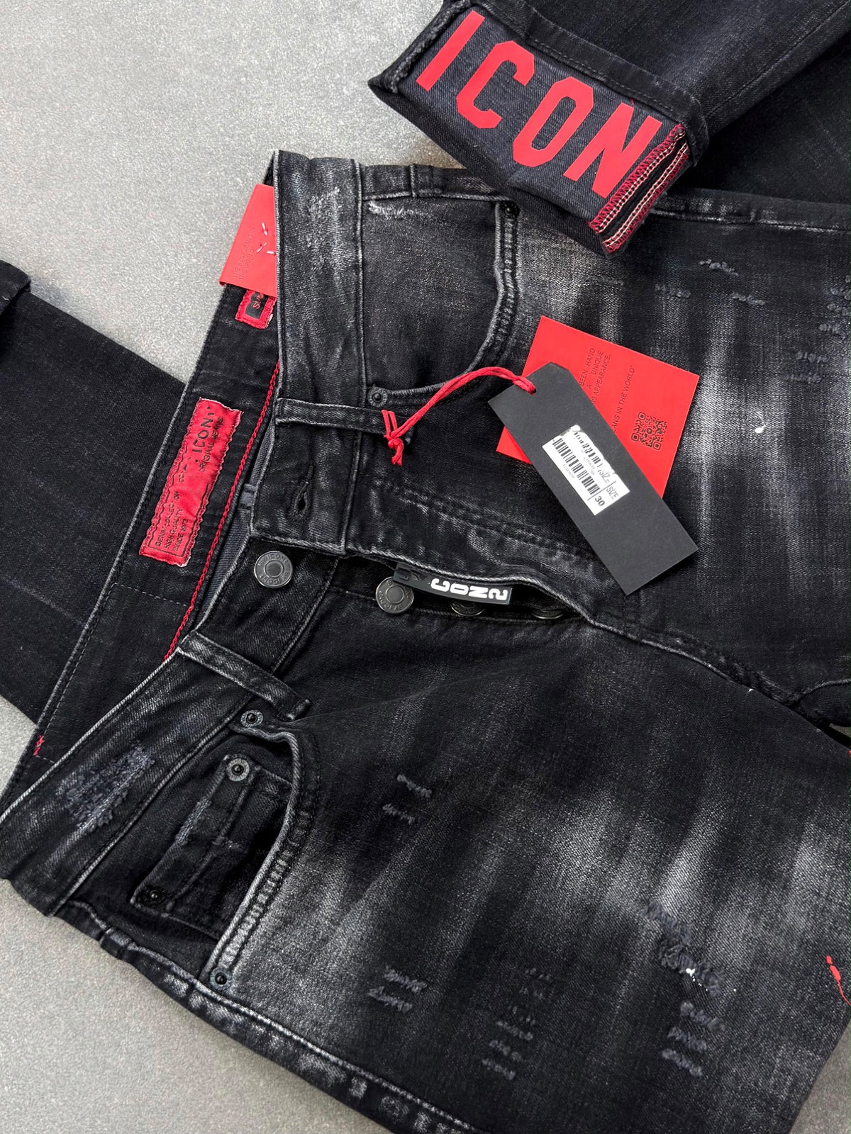 Men's Slim Fit Stretch Denim Jeans – Washed Black