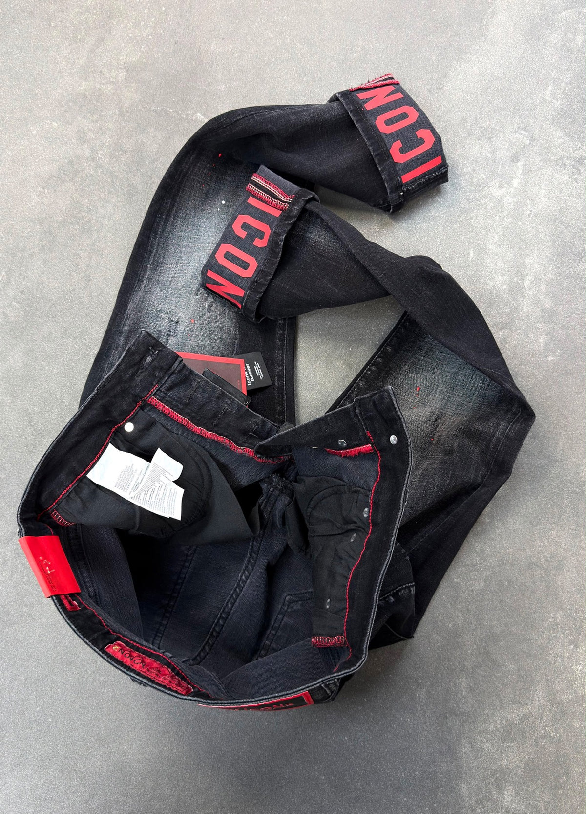 casual black faded denim jeans for men