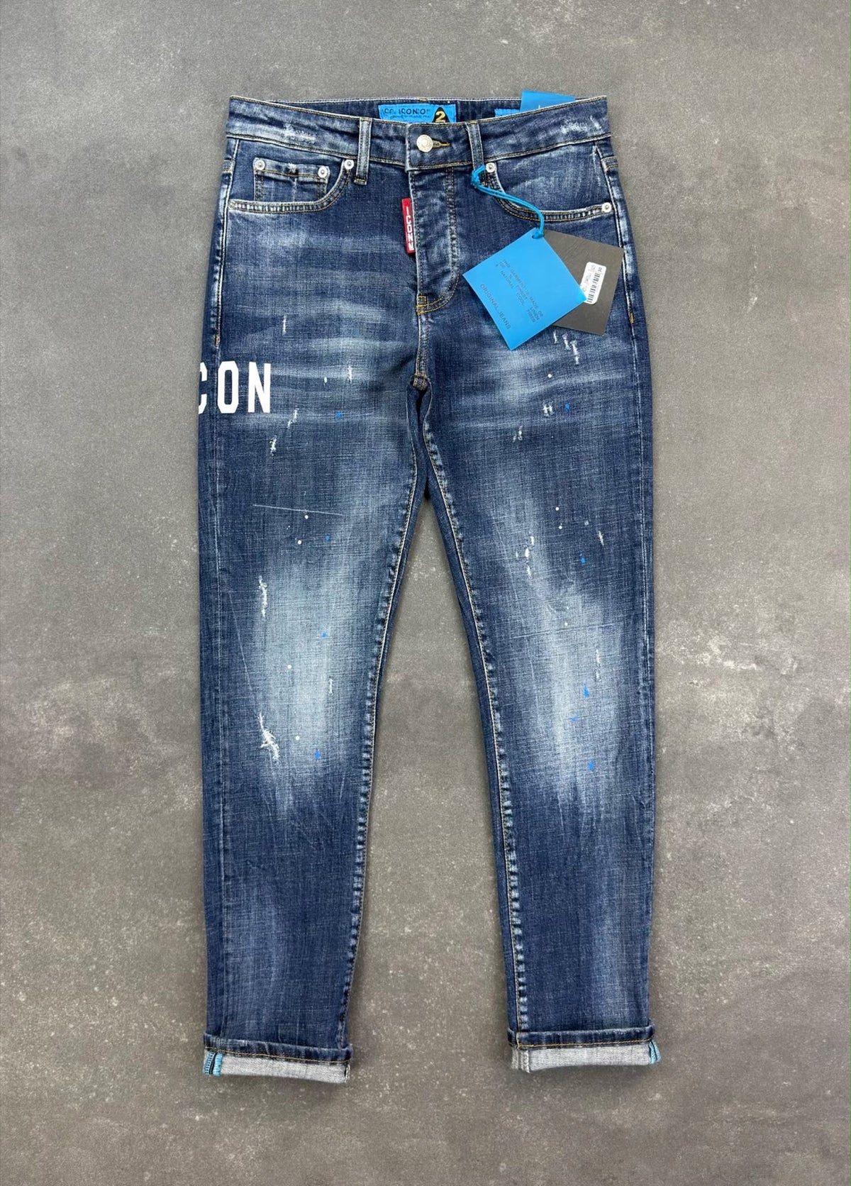 slim-fit jeans for men-faded-washed-blue 