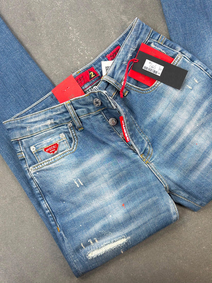 Men's Slim Fit Stretch Denim Jeans – Blue