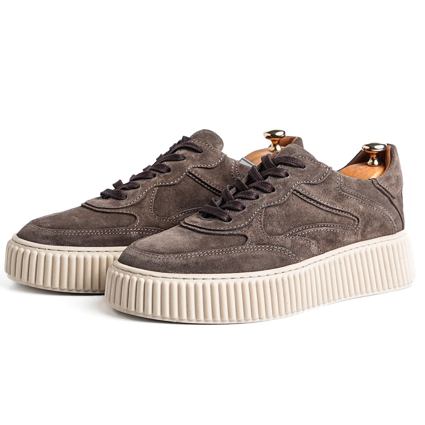 Light Brown Suede Sneakers for Men