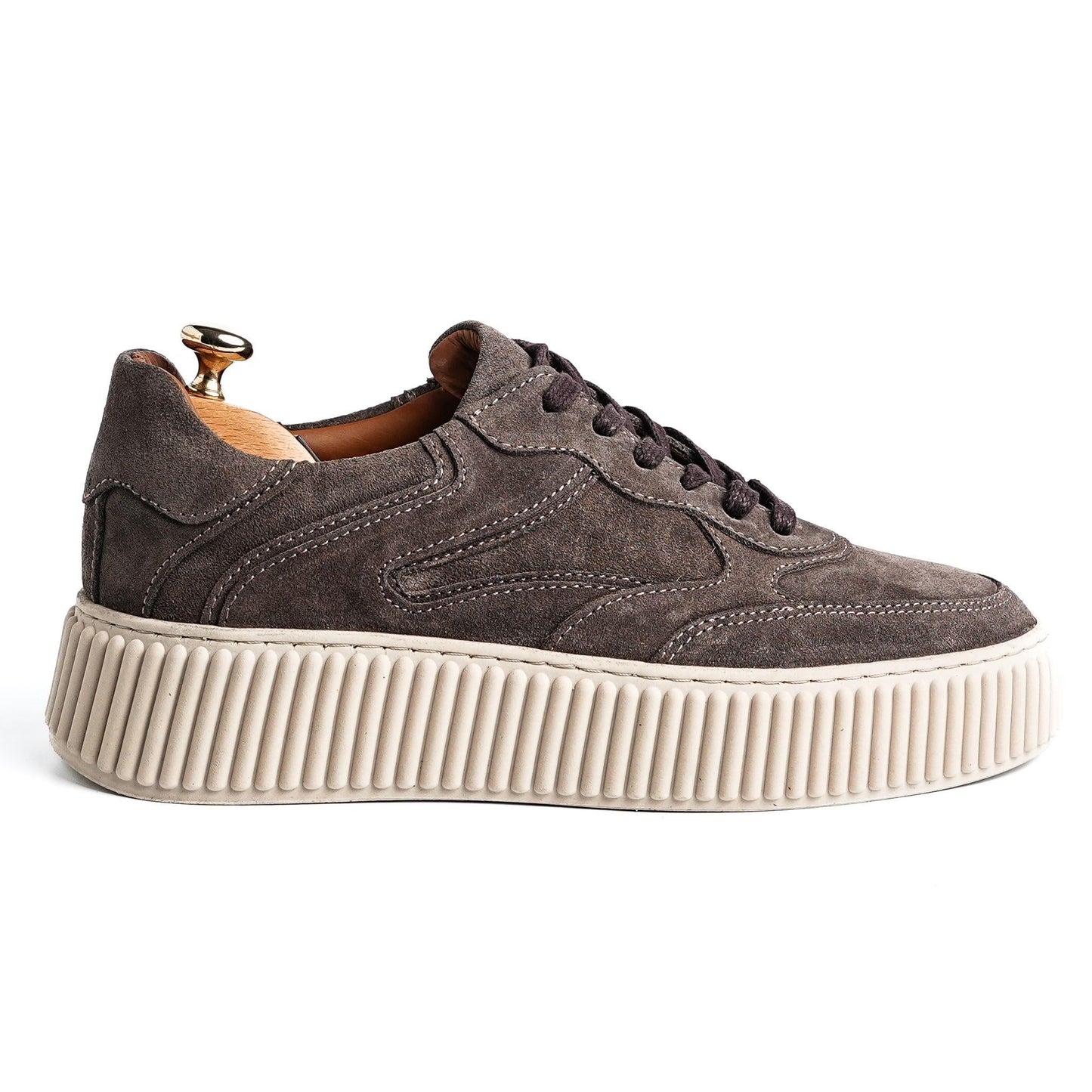 Light Brown Suede Sneakers for Men