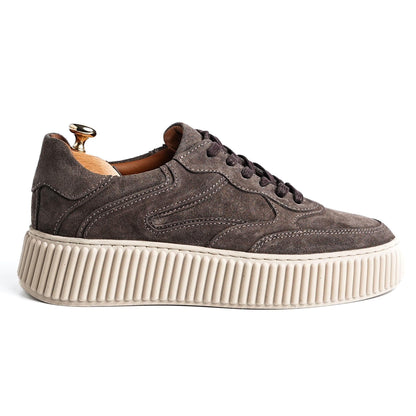 Light Brown Suede Sneakers for Men