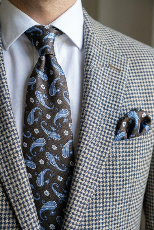 Signature Men’s Tie-Black and Blue