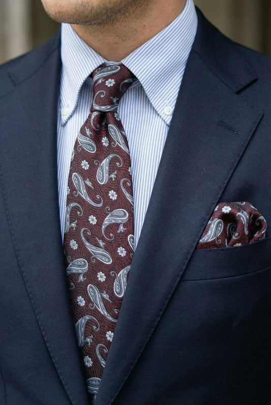 Signature Men’s Tie Burgundy
