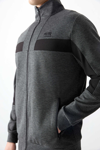 Men's-Tracksuit Set-Anthracite